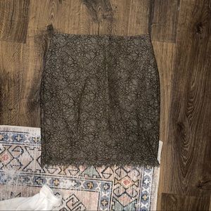 Banana Republic green lace pencil skirt